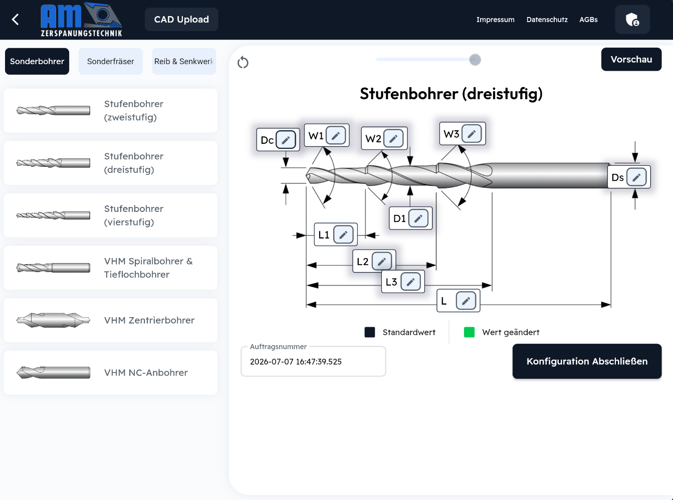 Tool-Customizer Konfigurator im Außendienst-Einsatz